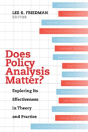 Does Policy Analysis Matter? - Preview