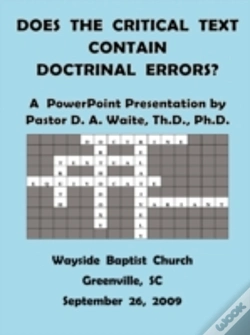 Capa do artigo Does The Critical Text Contain Doctrinal