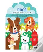 Dogs Coloring Book + Stickers