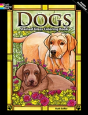 Dogs Stained Glass Coloring Book - Preview