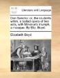 Don Sancho: Or, The Students Whim, A Bal - Preview