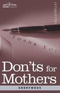 Don'Ts For Mothers