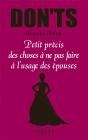 Don'Ts - Petit Precis Des Choses A Ne Pas Faire A L'Usage Des Femmes - Preview
