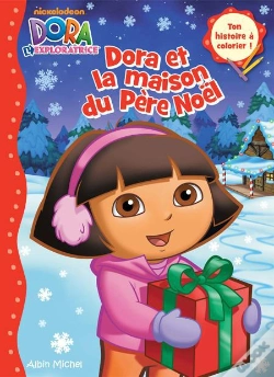 Capa do artigo Dora Et La Maison Du Pere Noel -Coloriage 1