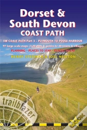 Dorset And South Devon Coast Path - Guide And Maps To 48 Towns And Villages With Large-Scale Walking Maps (1:20 000)