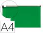 Dossier Liderpapel A4 com Fecho Zip Verde Translúcido (10 Unidades) - Preview