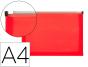 Dossier Liderpapel A4 com Fecho Zip Vermelho Translúcido (10 Unidades) - Preview