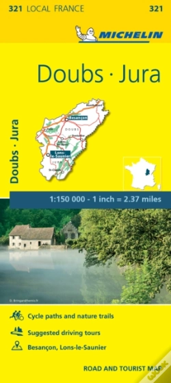 Capa do artigo Doubs, Jura, France Local Map 321