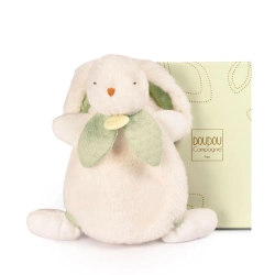 Capa do artigo Doudou Coelho Branco Com Laço Verde 25Cm Doudou Et Compagnie Lapin Bonbon Dc4666