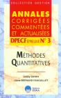 Dpecf Epreuve 3. Methodes Quantitatives - Preview