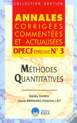 Capa do artigo Dpecf Epreuve 3. Methodes Quantitatives