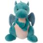 Dragão de peluche azul 35 cm - Preview