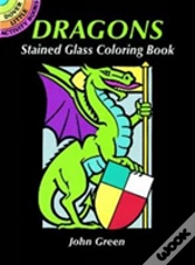 Capa do artigo Dragons Stained Glass Coloring Book