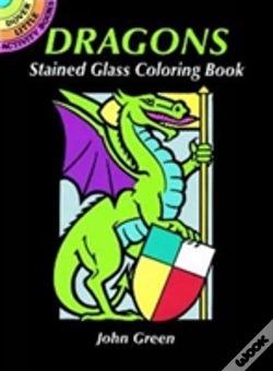 Capa do artigo Dragons Stained Glass Coloring Book