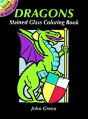 Dragons Stained Glass Coloring Book - Preview