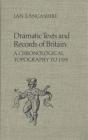 Dramatic Texts And Records Of Britain - Preview