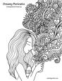 Dreamy Portraits Coloring Book For Grown - Preview