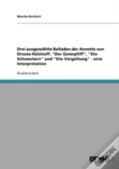 Drei Ausgewahlte Balladen Der Annette Von Droste-Hulshoff
