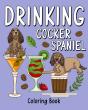 Drinking Cocker Spaniel Coloring Book - Preview