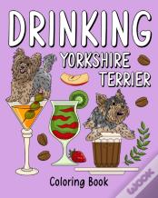 Drinking Yorkshire Terrier Coloring