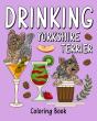 Drinking Yorkshire Terrier Coloring - Preview