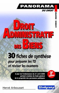 Capa do artigo Droit Administratif Des Biens ; Premier Cycle ; 30 Fiches De Synthèse Pour Préparer Les Td Et Réviser Les Examens(2e Édition)