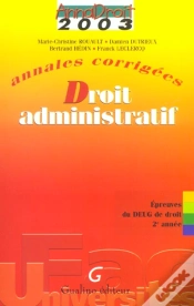 Capa do artigo Droit Administratif ; Deug 2e Annee ; Annales Corrigees ; Edition 2003