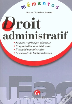 Capa do artigo Droit Administratif ; Sources Et Principes Generaux ; L'Organisation Administrative