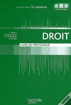Capa do artigo Droit ; Bts 1ère Année ; Collection En Situation (Consommable) ; Livre Du Professeur