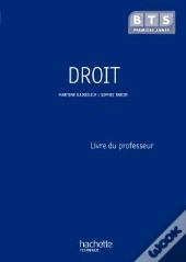 Droit ; Bts ; 1ère Année ; Livre Du Professeur