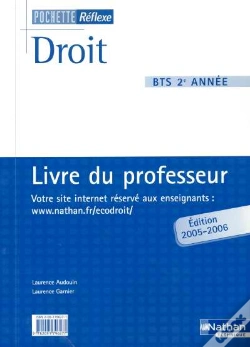 Capa do artigo Droit Bts 2 Poch Ref Prof 2005