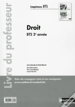 Capa do artigo Droit Bts 2e Annee (Competences Bts) Professeur 2015