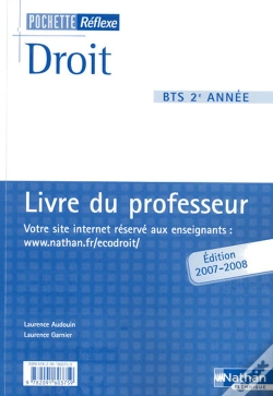 Capa do artigo Droit ; Bts 2e Année ; Livre Du Professeur (Édition 2007)