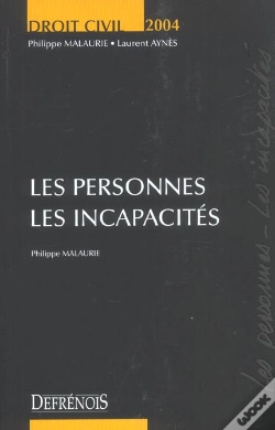 Capa do artigo Droit Civil 2004 ; Les Personnes, Les Incapacites