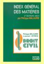 Droit Civil ; Index Général Des Matières (2e Édition) - Preview