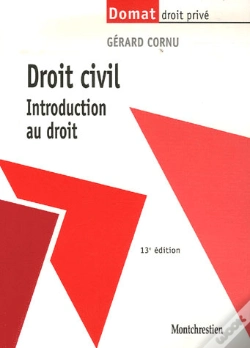 Capa do artigo Droit Civil ; Introduction Au Droit