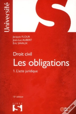 Capa do artigo Droit Civil. Les Obligations T.1 L'Acte Juridique - 15e Edition