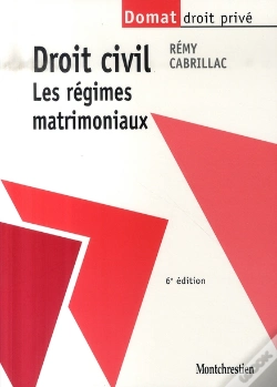 Capa do artigo Droit Civil ; Les Régimes Matrimoniaux