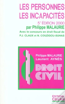 Capa do artigo Droit Civil T.2 ; Les Personnes Les Incapacites ; 5e Edition