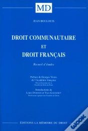 Capa do artigo Droit Communautaire Et Droit Français