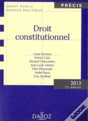 Capa do artigo Droit Constitutionnel 2013 - 15e Edition