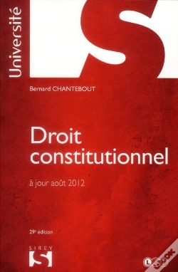 Capa do artigo Droit Constitutionnel. Chantebout - 29e Edition