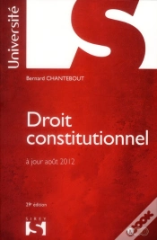 Capa do artigo Droit Constitutionnel. Chantebout - 29e Edition