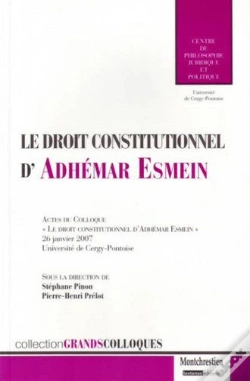 Capa do artigo Droit Constitutionnel D'Adhémar Esmein