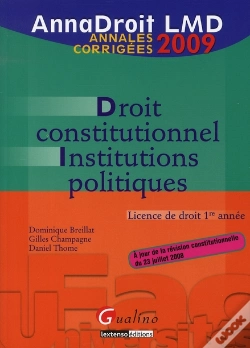 Capa do artigo Droit Constitutionnel Et Institutions Politiques (10e Édition)