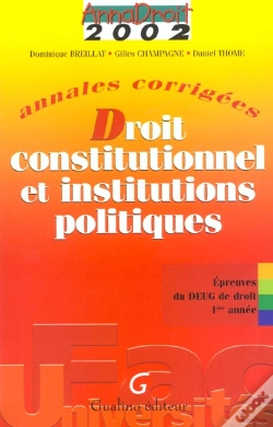Capa do artigo Droit Constitutionnel Et Institutions Politiques ; Edition 2002