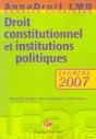 Droit Constitutionnel Et Institutions Politiques ; Examens 2007 - Preview