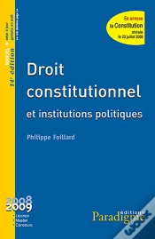 Capa do artigo Droit Constitutionnel Et Institutions Politiques