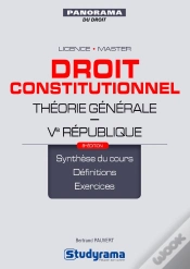 Capa do artigo Droit Constitutionnel ; Licence, Master ; Théorie Générale, Ve République ; Synnthèse Du Cours, Définitions, Exercices (8e Édition)