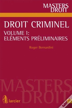 Capa do artigo Droit Criminel 1 Et 2